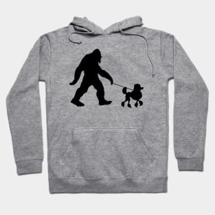 Bigfoot Walking his Poodle Hoodie